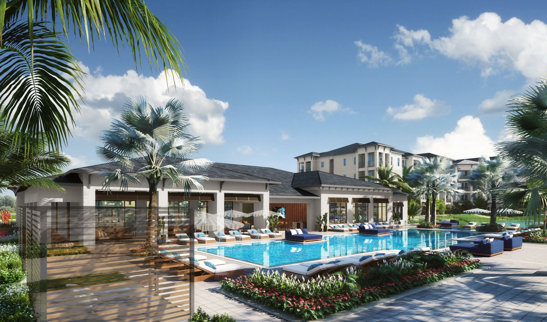 pool at Northhaven apartments